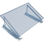 BIM Roof-Solar PVC Incliné maquette numérique