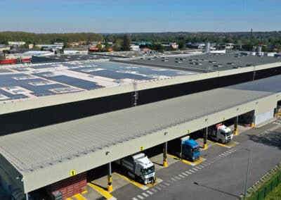 Toiture photovoltaïque usine coca cola