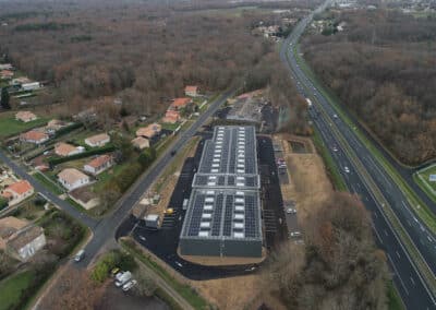 A business center with our photovoltaic mounting system