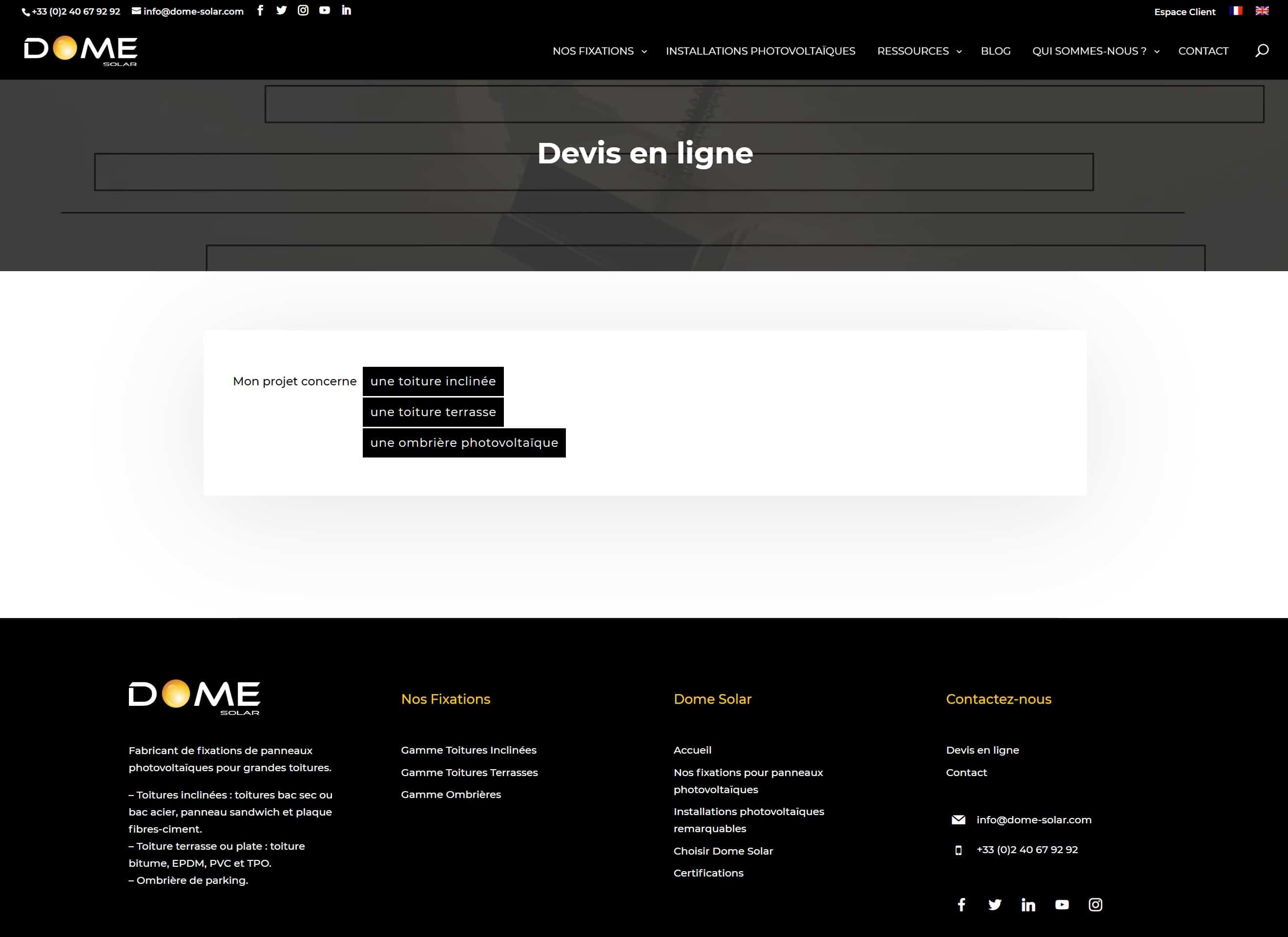 Dome Solar improves the functionality of its website