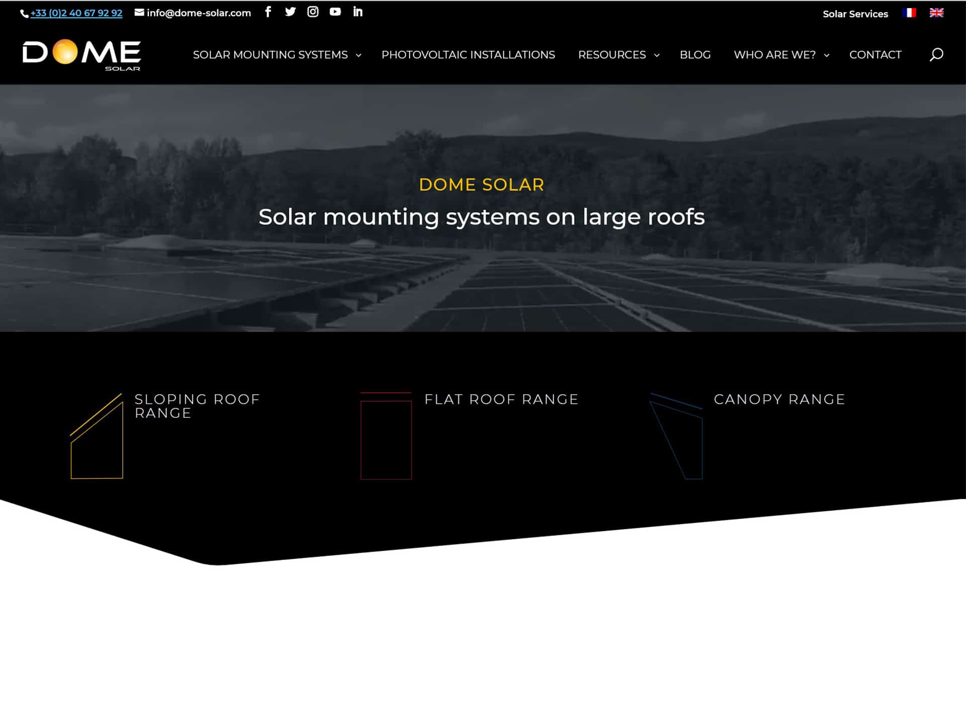 Launch of the new Dome Solar website