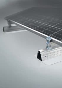 rails fixation panneaux photovoltaïque roof-solar tpo incliné