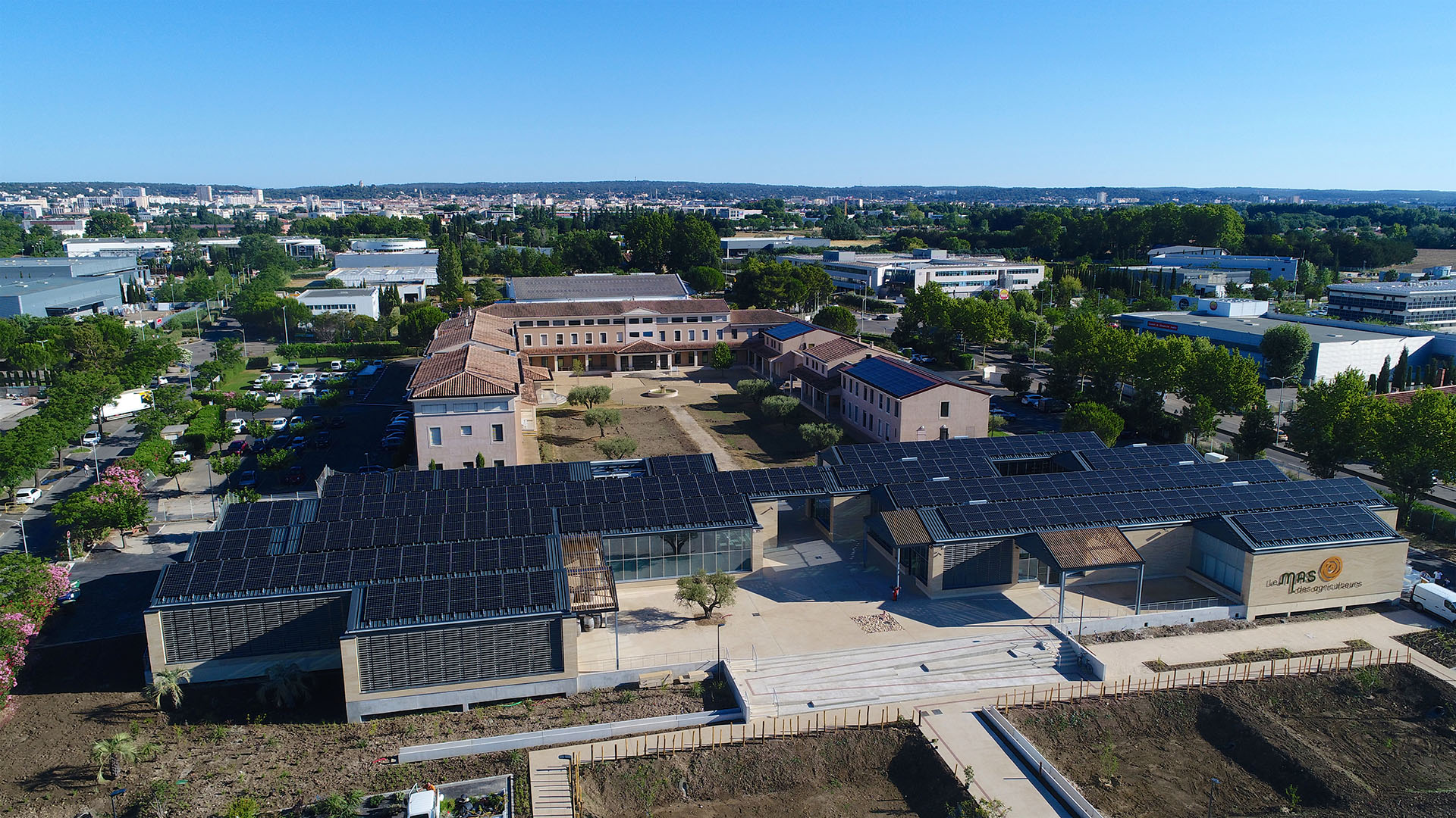 Installation photovoltaique pour la chambre d'agriculture du Gard