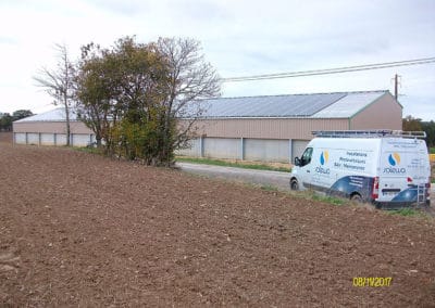 panneaux solaires sur toiture fibres-ciment