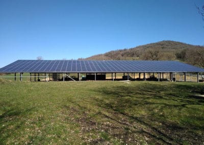 installation toiture photovoltaique batiment agricole aveyron